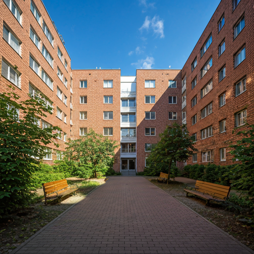 Residential complex with courtyard